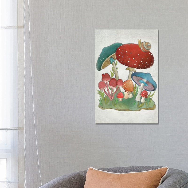 Mushroom Collection I by Chariklia Zarris - Wrapped Canvas Gallery-Wrapped Canvas Giclée, 66.04 cm H x 45.72 cm W