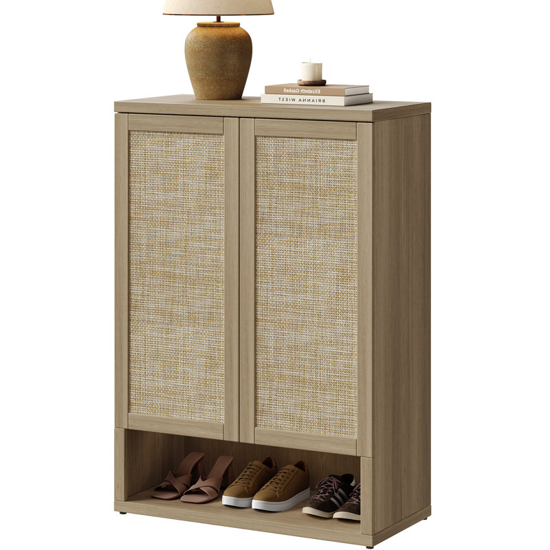 Armoire à chaussures Consiglia Boho, Chêne ambré, 1