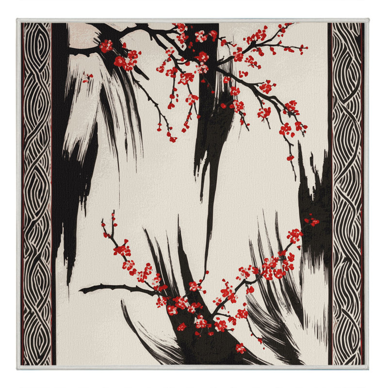 Scarlet Branches Rug, Square 8'