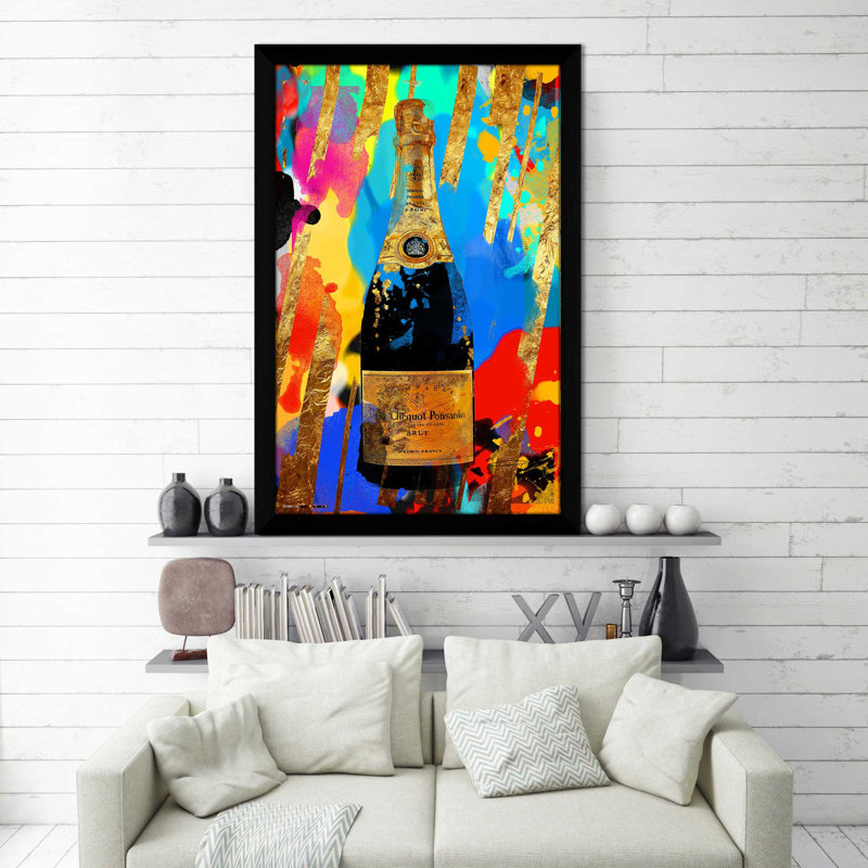 « multibouteille », impression encadrée, H 27,5 po x l 21,5 po x P 0,75 po
