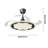 Hidden Blade Flush Mount Ceiling Fan With Light, 42" Led, Remote Control, Dimmable, Reversible, Indoor
