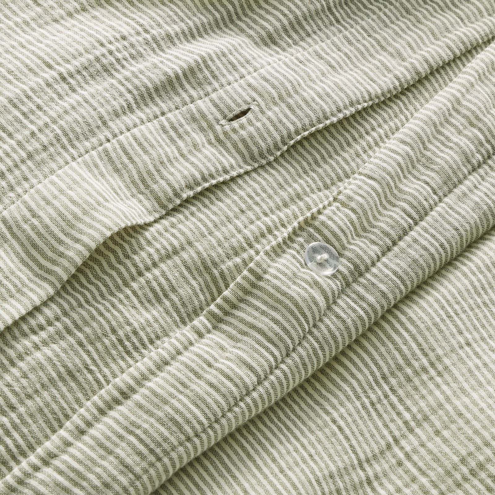 Kimball Cotton Duvet Cover Set, Loden Green/Putty, King Duvet Cover + 2 King Shams