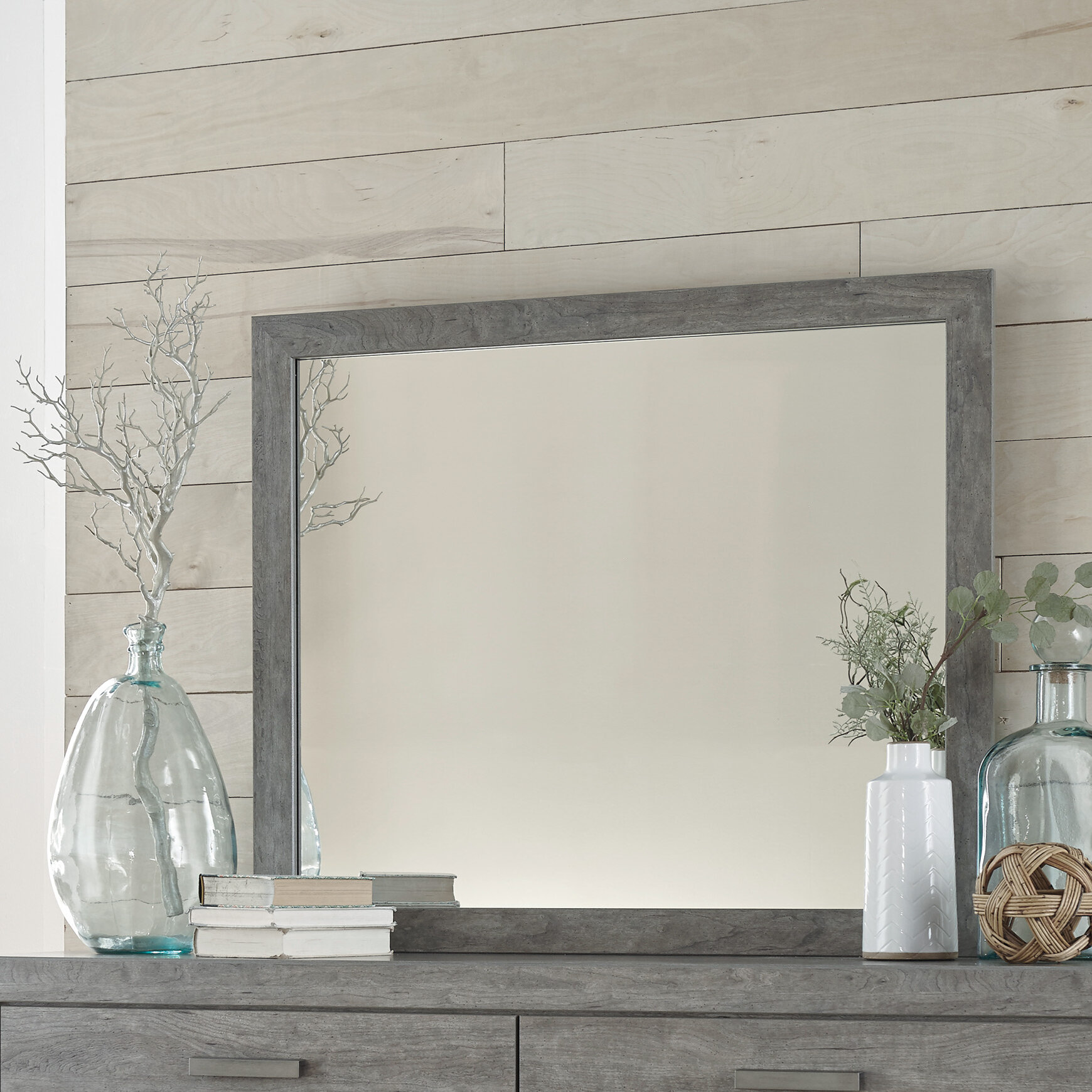 Dovecove Brorfelde Bedroom Rectangular Dresser Mirror & Reviews | Wayfair