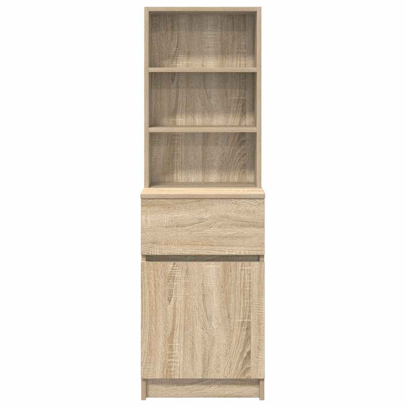 Bedside Cabinet 39X35x125 Cm Engineered Wood, Sonoma Oak