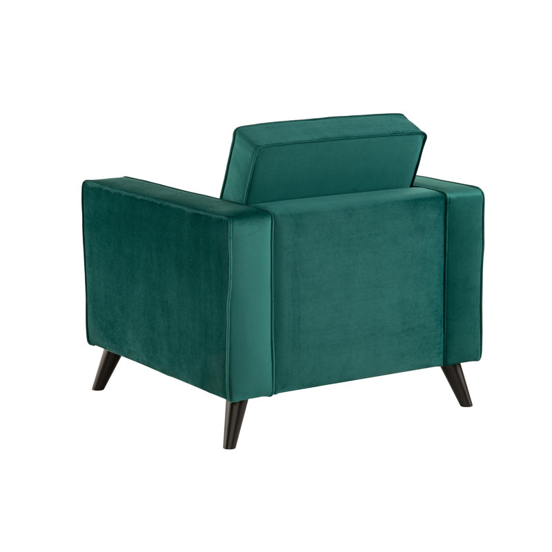 Esden Velvet Armchair, Green