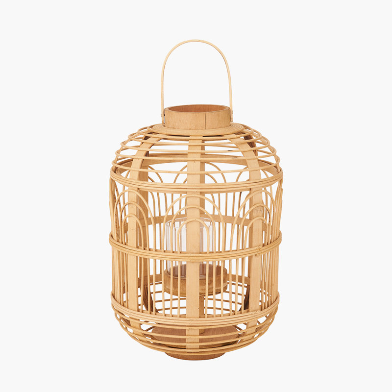 Lantern, 38" H x 26" W x 26" D, Natural