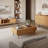 Eric Oak Manufactured Wood 70-Inch Wide Credenza TV Console with Storage