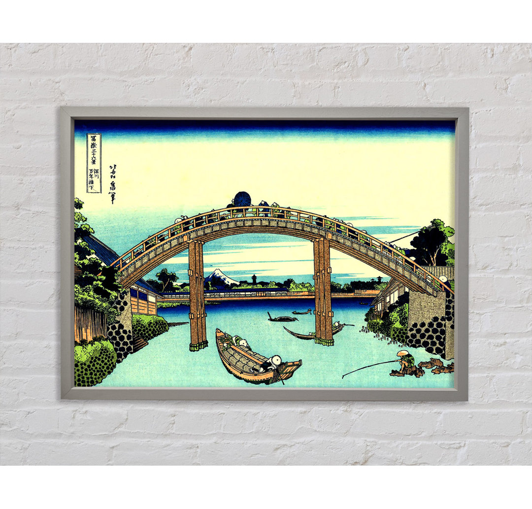 Hokusai Fuji durch die Mannenbrücke gesehen - Druck