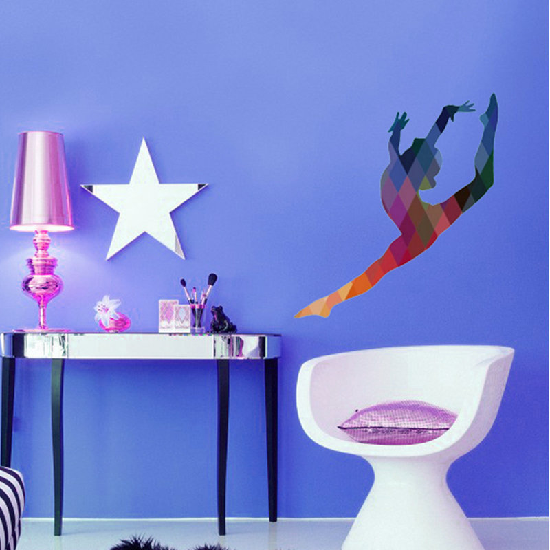 Adhésif décoratif gymnastique gymnastique, H 22 po x l 26 po