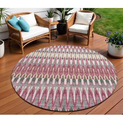 Tapis rond 8 po Merlot