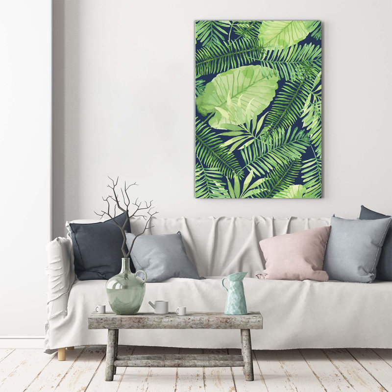 Tropical Leaves - Wrapped Canvas Print
