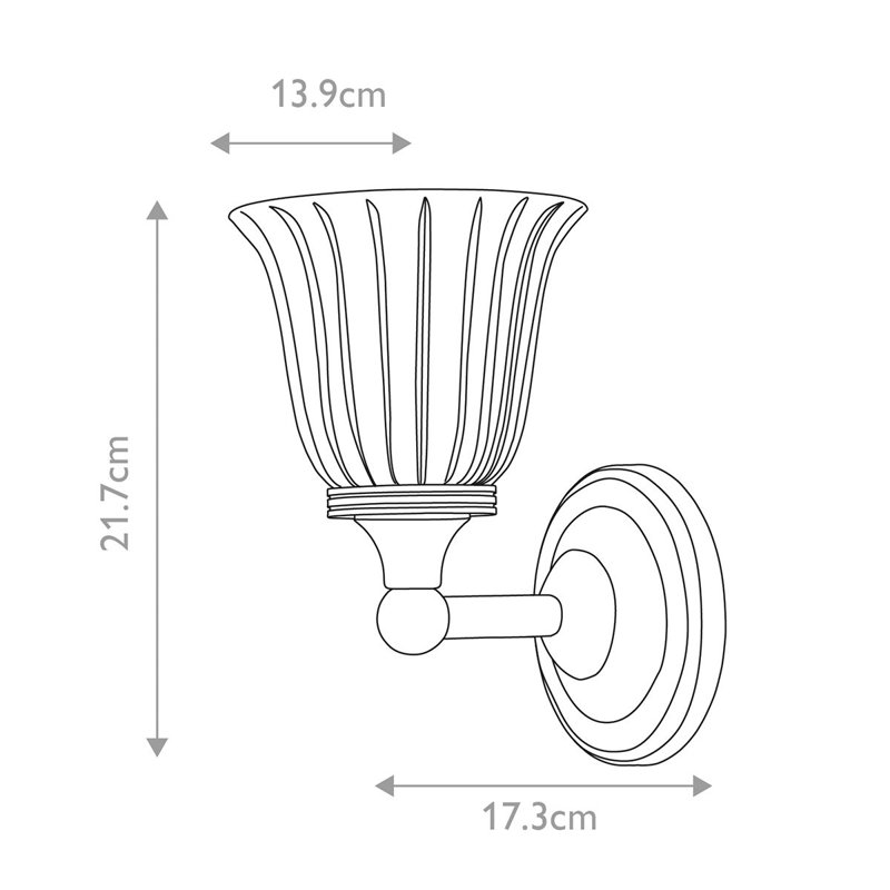 Thomasboro Armed Sconce, Polished Brass
