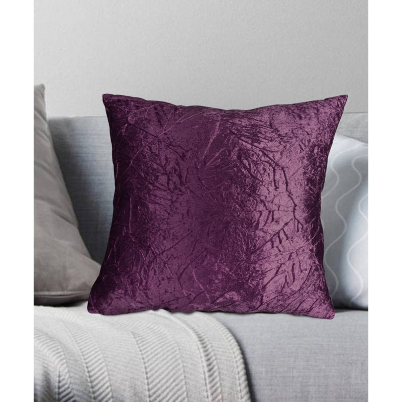 Housse de coussin carré et insert, Mauve foncé