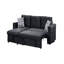 Canapé modulaire convertible en velours avec canapé-lit et canapé-lit-977349576