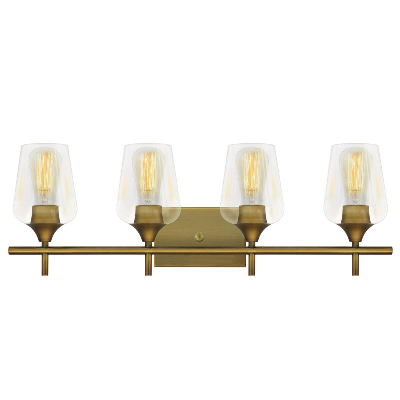 2 - Light Dimmable Vanity Light, Gold, 4