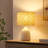 17.25’’ Ceramic Table Lamp with Floral Cutout Shade-2058299789-2058299788