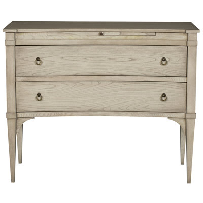 Cyprus Nightstand Chest in Light Pewter Hardware