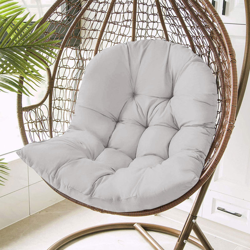 Outdoor Seat/Back Cushion, Silver/Gray