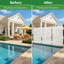 72" H x 47" W Metal Freestanding Outdoor Privacy Screen Garden Fence Panel for Patio, Balconies, and Pools