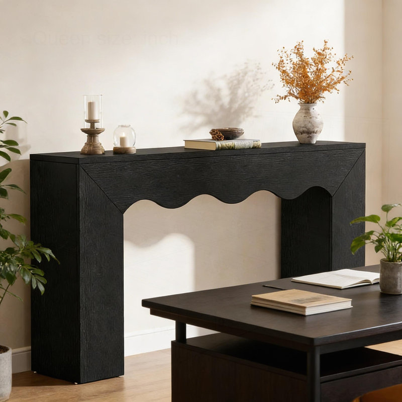 Console Wavy Edge, Noir