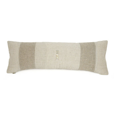 Buttons Linen Throw Pillow