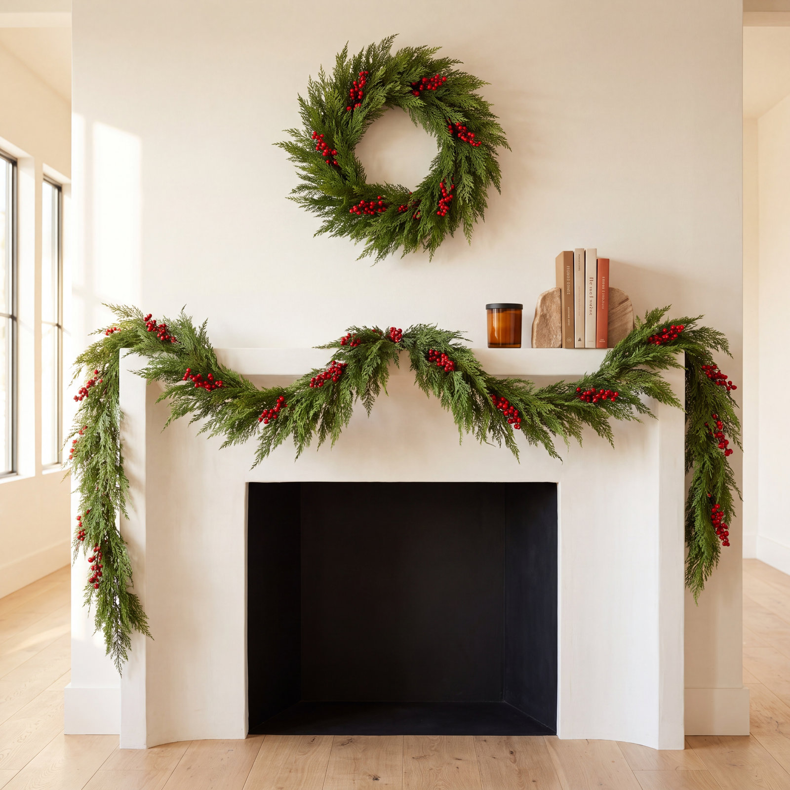 Lexianna 3-Piece Wreath and Garland Set