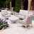 Beryna 4-Person Acacia Outdoor Sofa Seating Group With Cushions