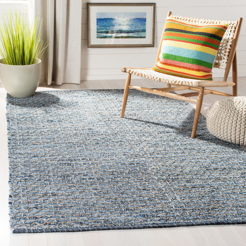 Tapis géométrique tissé à la main Montauk, Rectangle 8 pi x 10 pi