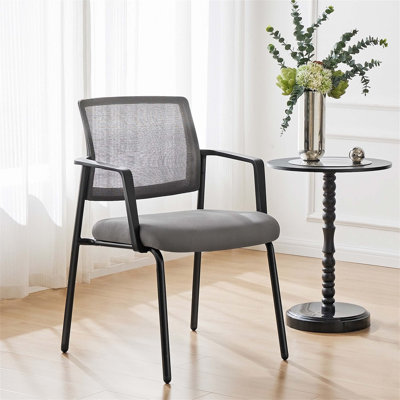 Side Chair with Metal Frame, Upholstered Upholstered, Arms Included