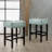 Fabric Upholstered Wood Bar stools Set with No Back-99023113