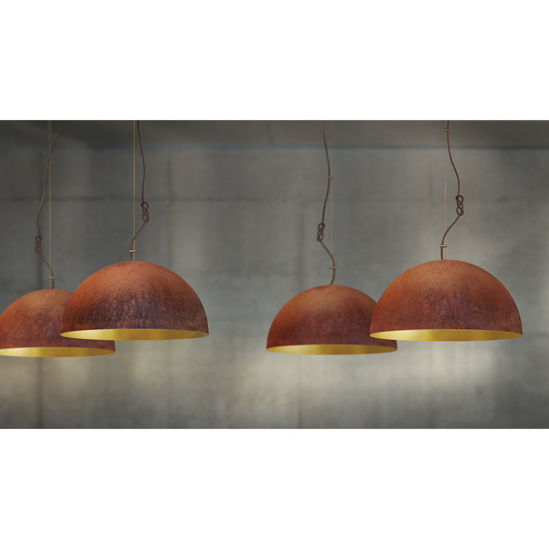 Queen 3 - Light Pendant, 108" H x 35" W x 35" D, Brown