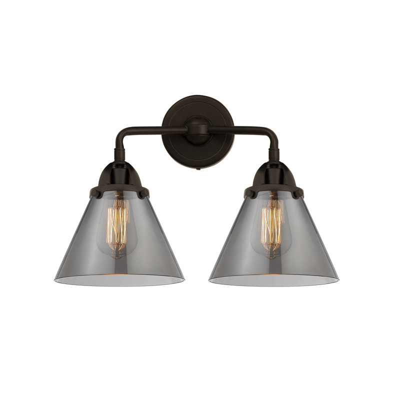 Shauna 2 - Light Vanity Light, Incandescent, Plated Smoke, Oil Rubbed Bronze