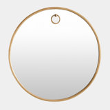 Exposed Mirror-Antique Brass