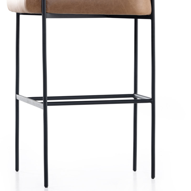 Grayson Counter and Bar Stool, Chaps Saddle Genuine Leather, Bar Stool (30.5" Seat Height), Solid