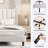 Stauton Upholstered Platform Bed with Velvet and Striped Headboard-1702704279-1700285039