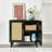 Modern Rattan Door Sideboard Buffet Cabinet with Adjustable Shelves and Spacious Storage