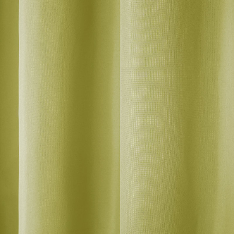Ensemble de 2 rideaux à œillets TOWN & COUNTRY BASICS Cabana pour intérieur et extérieur, 54" W x 96" L, Kiwi Green
