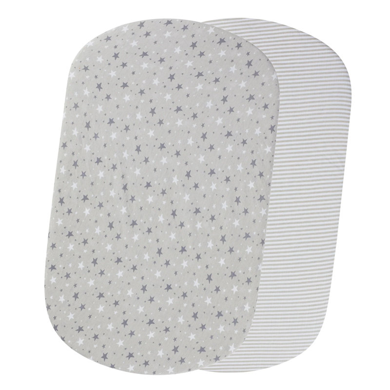 2 PACK FITTED CRIB SHEETS - COSMIC AURA