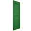 Volets extérieurs Americraft à deux panneaux plats égaux en bois véritable (par paire), 30,5 cm (L) x 208 cm (H), avec capuchons de volets en aluminium, vert viridien-136260706