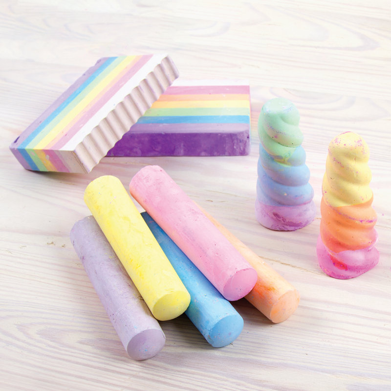 Licorne arc-en-ciel magique craie