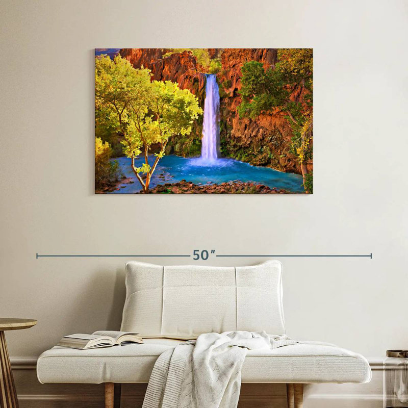 Alvord Crystalline Havasu Falls, H 26 po x l 39 po