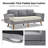 84'' Mid-Century Modern Upholstered Sofa, Solid Wood Frame & Legs, 3-Seat Couch for Living Room-832649626