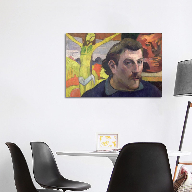 Self Portrait With The Yellow Christ by Paul Gauguin - Gallery-Wrapped Canvas Giclée on Canvas, No Frame