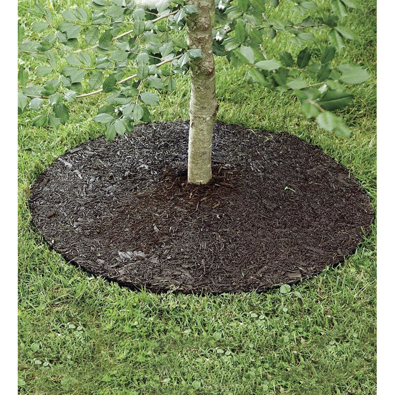 Permanent Mulch Tree Ring Landscape Edging, 0.25" H x 24" W x 24" D