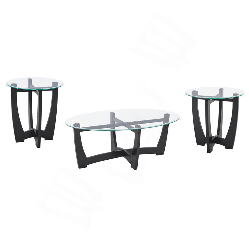 Table basse en verre, table basse ronde avec plateau en verre, petite table basse pour salon, bureau et appartement