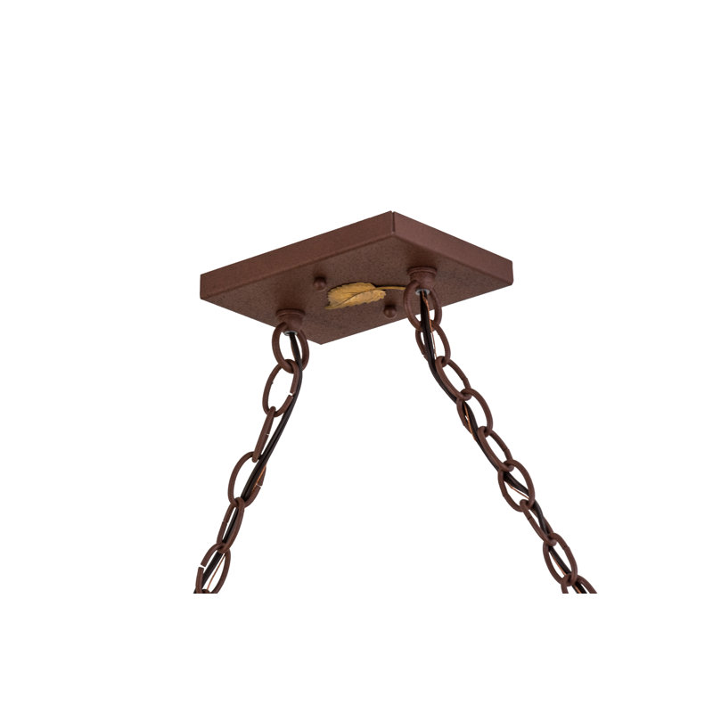 Rustic Lodge 9 - Light Pendant, Rust