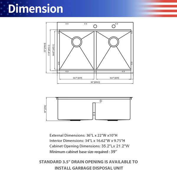 Dimensions du produit