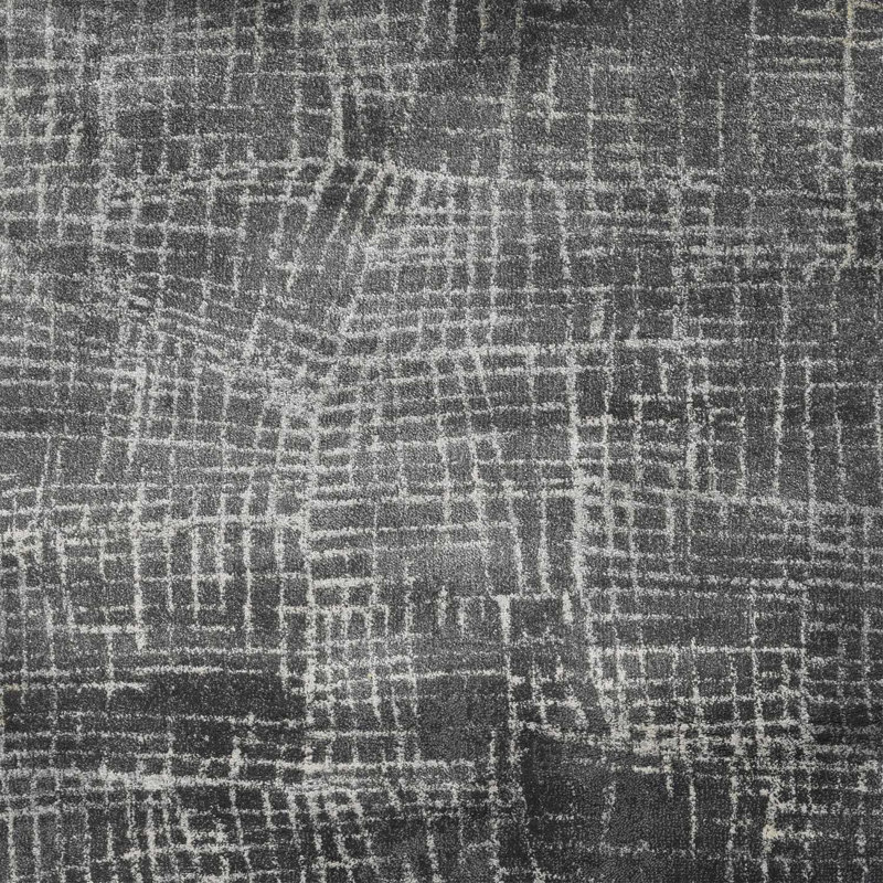 Tapis gris à motif abstrait