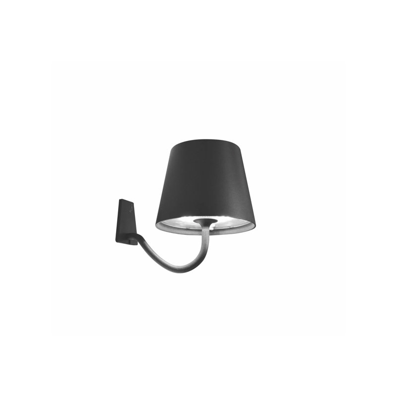 Poldina Pro Wall Lamp With Mounting Bracket, Dark Gray