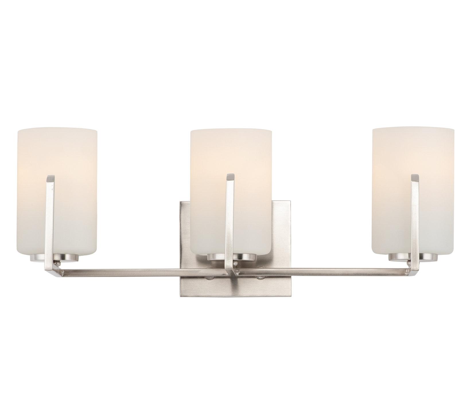 Roni 3-Light Dimmable Vanity Light, Satin Nickel, 3-Light